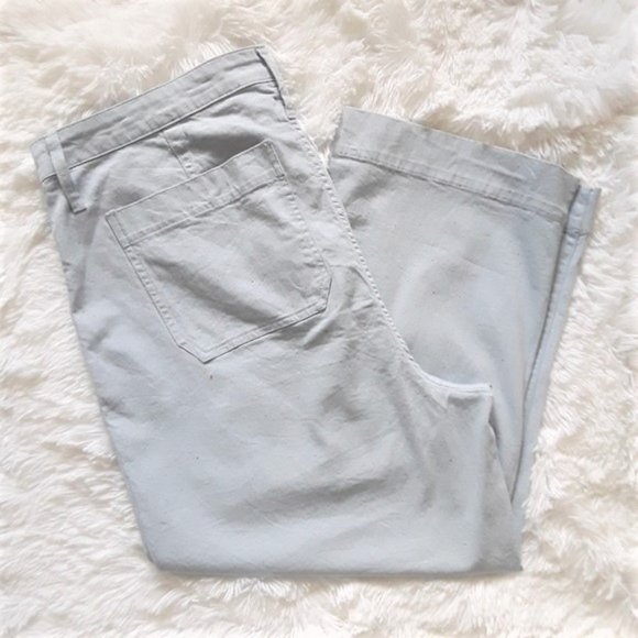 MADEWELL Slim Emmett Wide-Leg Crop Pants Speckle - Picture 8 of 14